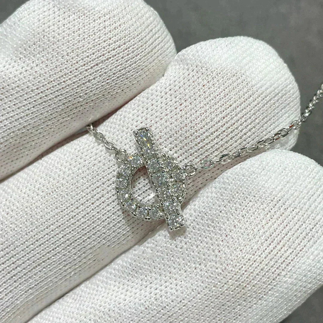 HERMES ECHAPEE NECKLACE DIAMOND