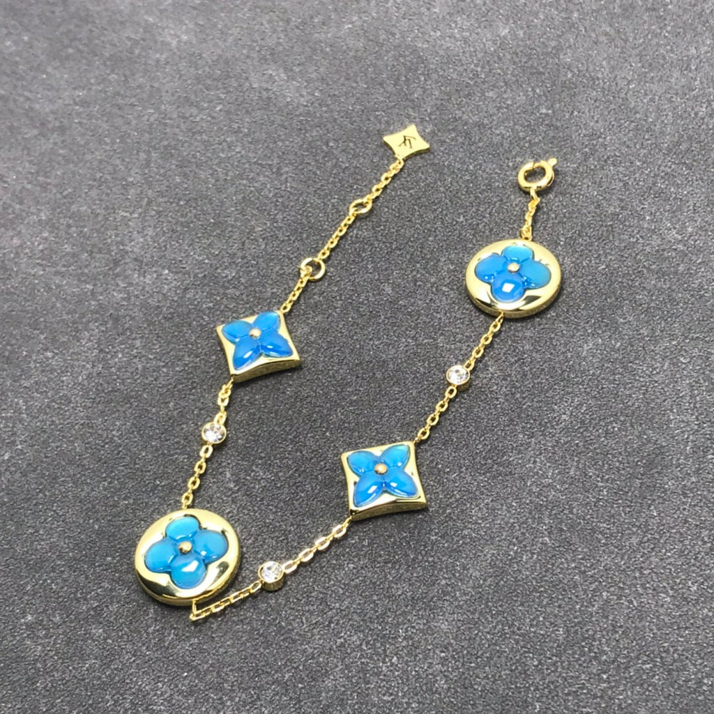LOUIS VUITTON STAR AND SUN TURQUOISE 4 MOTIFS 3 DIAMONDS