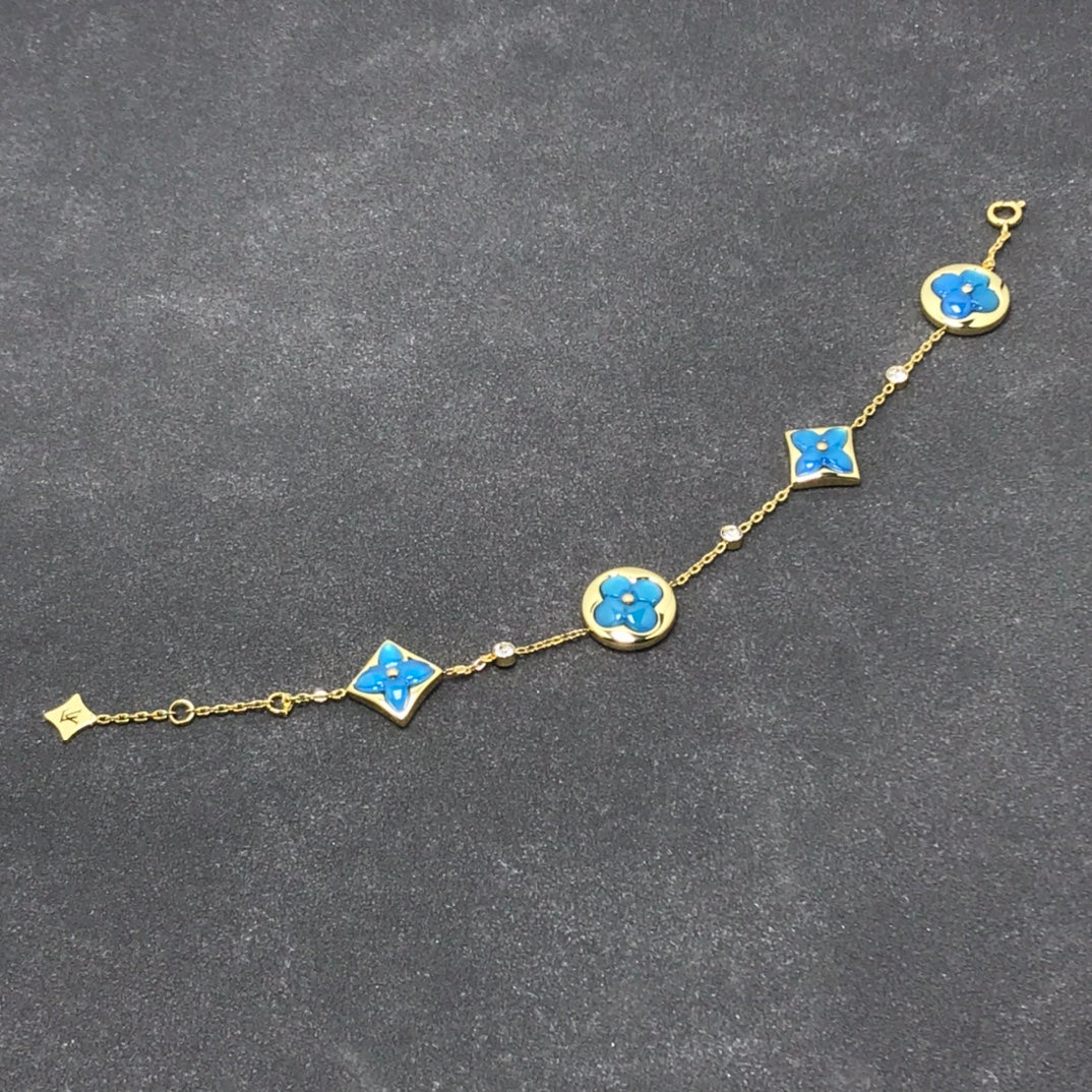 LOUIS VUITTON STAR AND SUN TURQUOISE 4 MOTIFS 3 DIAMONDS