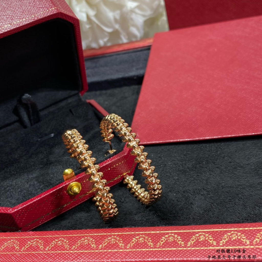 CARTIER CLASH LARGE HOOP EARRINGS