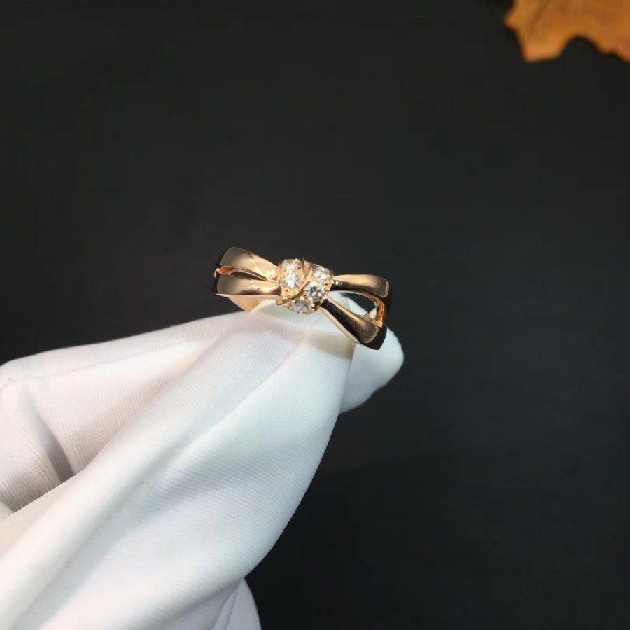 CHAUMET LIENS RING PINK GOLD DIAMOND