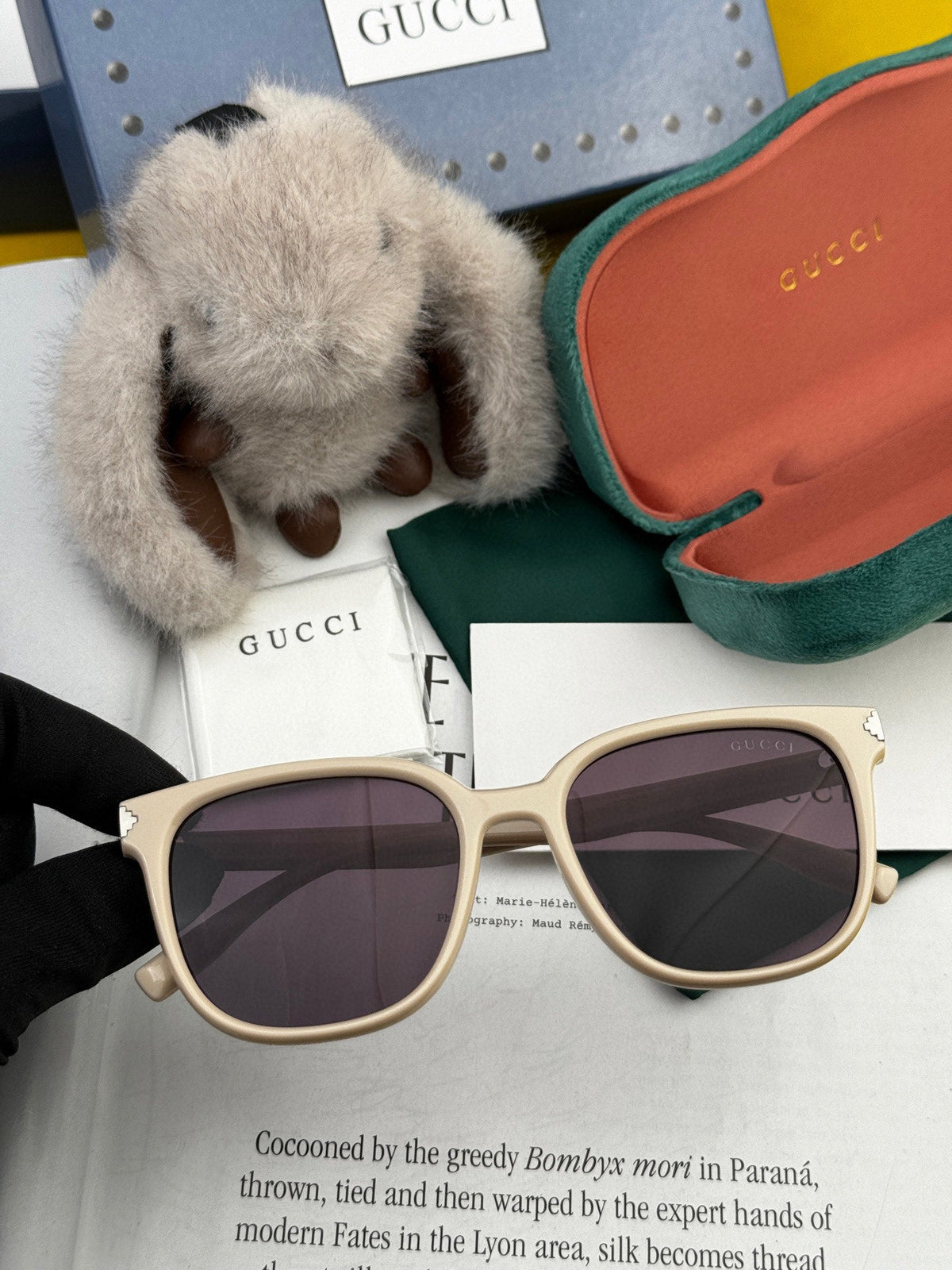 GUCCI SQUARE FRAME SUNGLASSES G87722 IN ACETATE