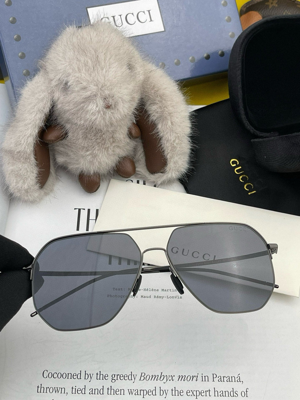 GUCCI NAVIGATOR FRAME SUNGLASSES G3227 IN METAL