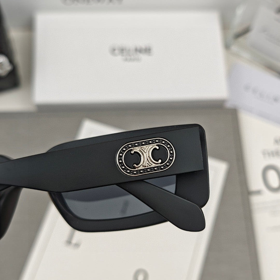 CELINE TRIOMPHE BOLD SQUARE SUNGLASSES 55148 IN ACETATE
