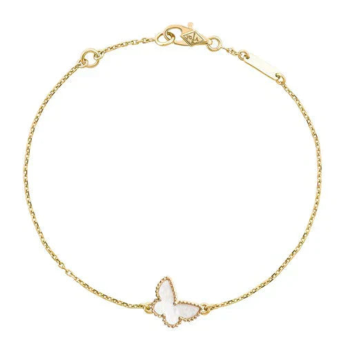 VCA BUTTERFLY DARK MOP BUTTERFLY BRACELET